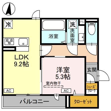 Ｄアヴァンス千間台東　Ｂ棟の間取り