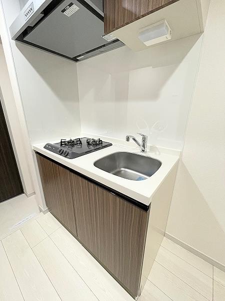 キッチン　2口ガスコンロ付き