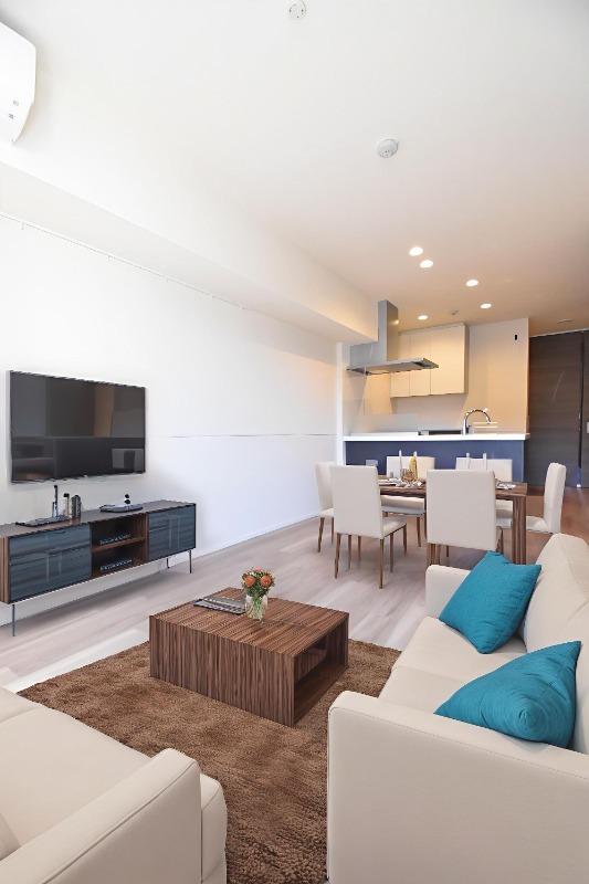 居室・リビング　ＣＧ画像の為実際は家具・家電の設置無し。