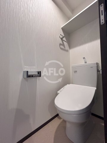 トイレ　プレジオ松屋町　温水洗浄便座
