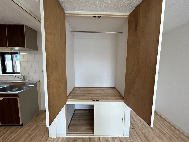 収納　収納もバッチリあるのでお部屋が片付きますよ！