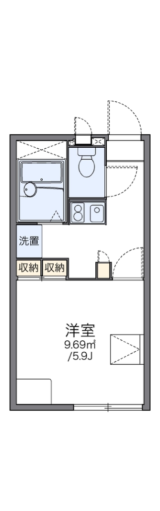 レオパレスみやびの間取り写真