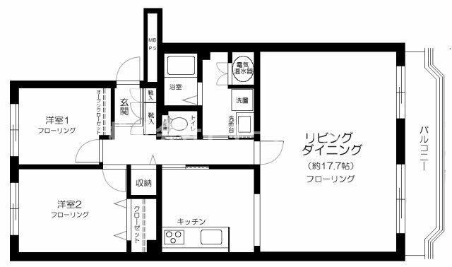 ライオンズマンション行徳の間取り写真