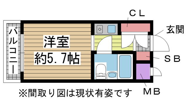 ビシック西進の間取り写真