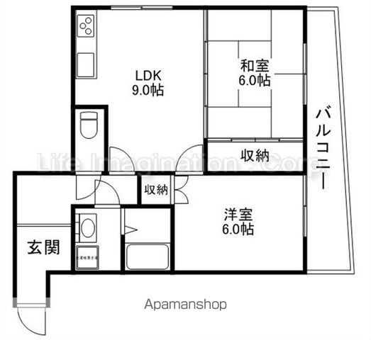 ＪＲ東海道本線 瀬田駅 徒歩18分 4階建 築31年の間取り写真