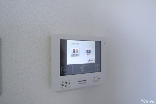 セキュリティ　モニター付きインターホンです