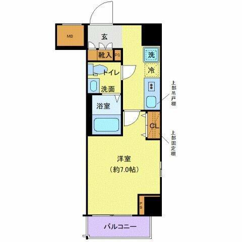 東急池上線 蓮沼駅 徒歩2分 12階建 築8年の間取り写真
