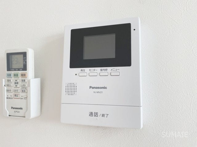 セキュリティ　安心のモニター付きインターホン！