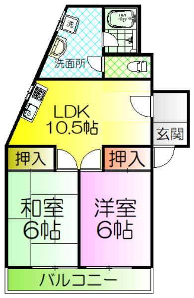 メゾンドールサンIIの間取り写真