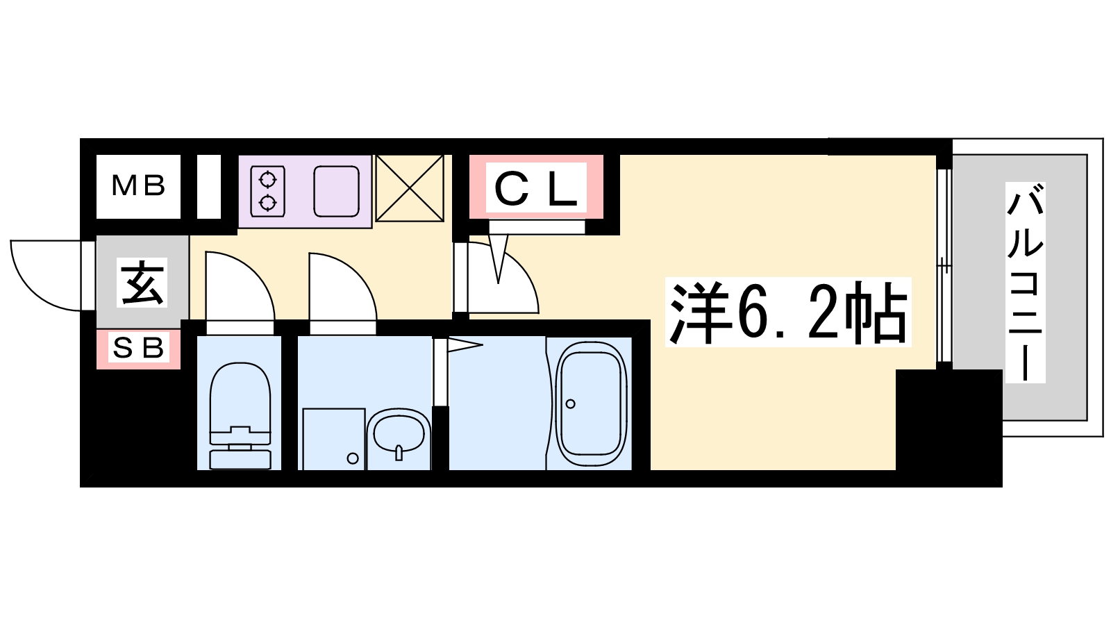 エスリード神戸グランドールの間取り