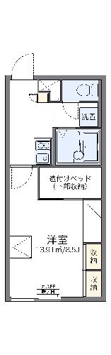 レオパレスアルト山手の間取り