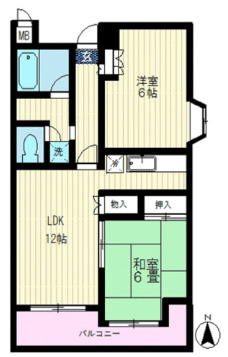 品川区中延のマンションの間取り