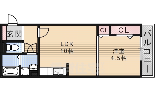 ベル　ビー宝塚の間取り