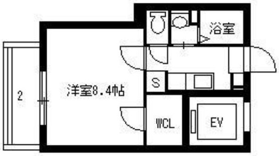 鹿児島市荒田のマンションの間取り