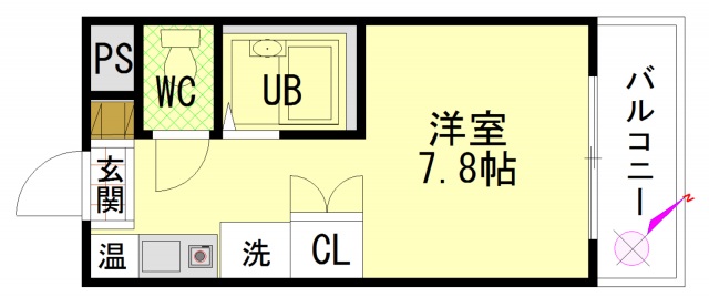 広島市西区南観音町のマンションの間取り