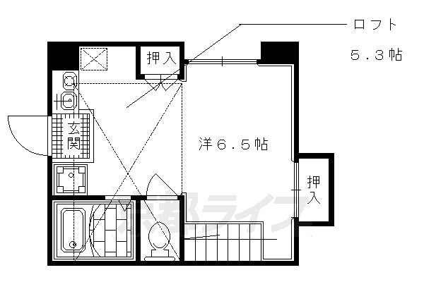 ルーセント西院の間取り