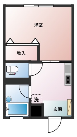 APARTMENT DE KADOMATSUの間取り