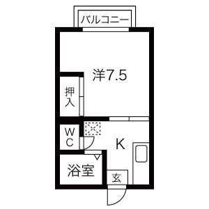 コーポ翠の間取り