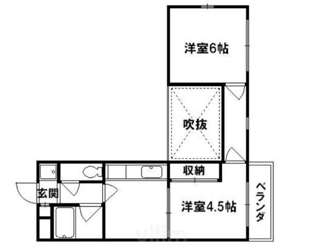 リバティ西陣の間取り