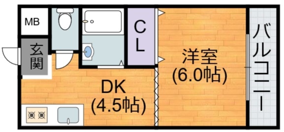 大阪市平野区加美北のマンションの間取り