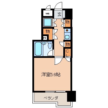 ダイアパレス通町の間取り