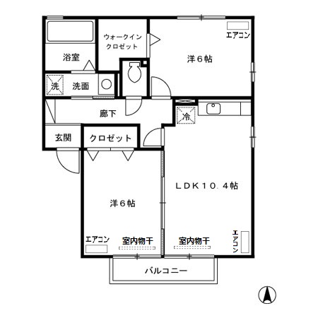 オーククレストIの間取り