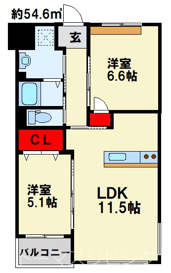 Prestige del 西海岸の間取り