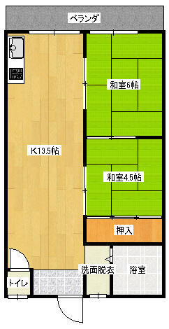 堺市堺区海山町のマンションの間取り