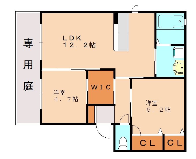 クレアールTakaの間取り