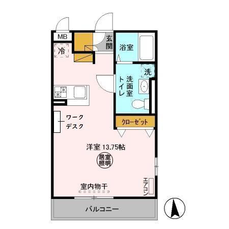 木更津市中央のアパートの間取り