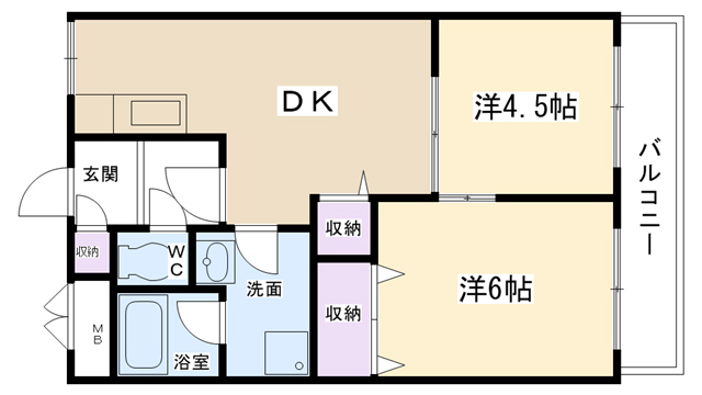 津門川ハイツの間取り