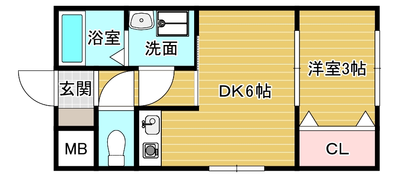 大阪狭山市西山台のマンションの間取り