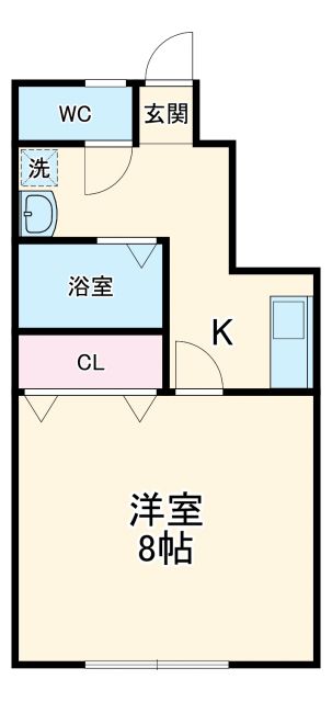 豊橋市富士見台のアパートの間取り