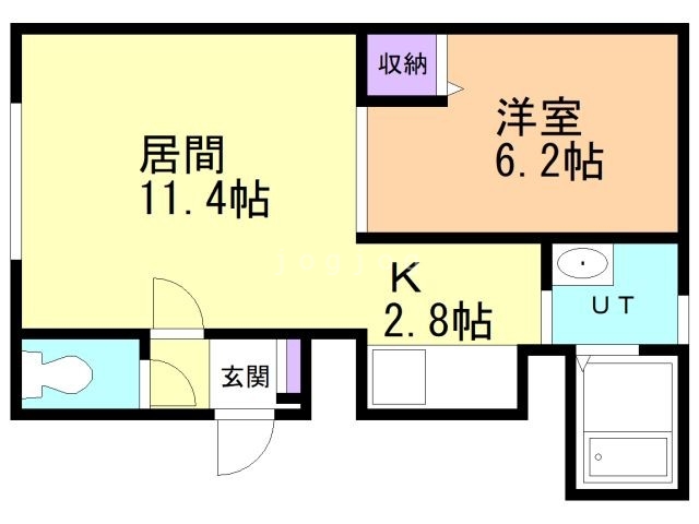 札幌市北区南あいの里のマンションの間取り