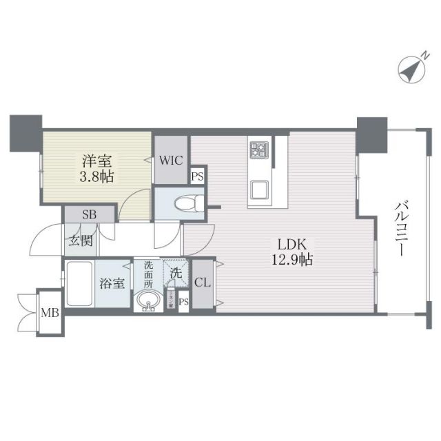 グラナス下大利駅前の間取り