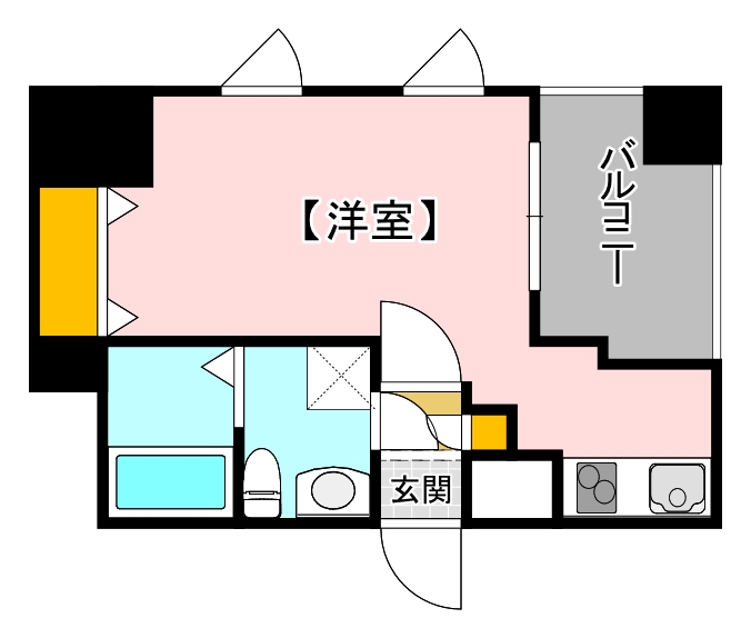 広島市東区若草町のマンションの間取り