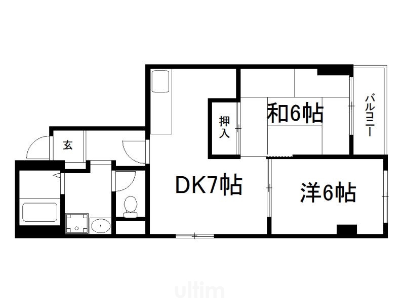 桃山セントラルハイツの間取り