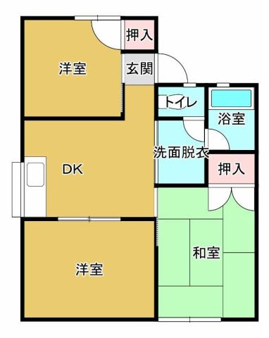 スカイハイツ静波の間取り