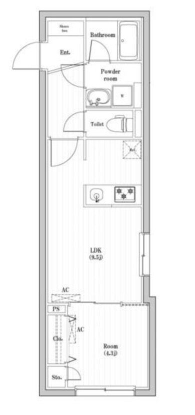 コンポジット渋谷本町の間取り