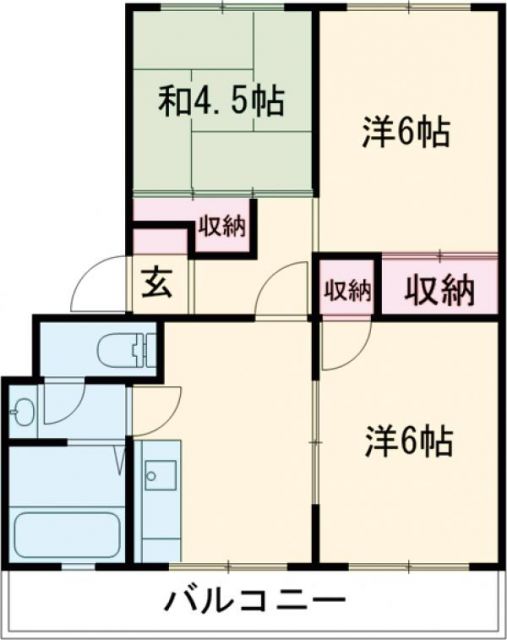 ルシェルブルーはりまの間取り