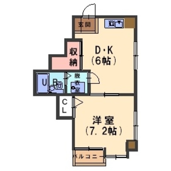 愛美住（アイビス）横川の間取り