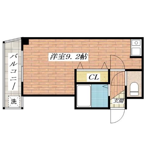 日東西中条ハイツの間取り