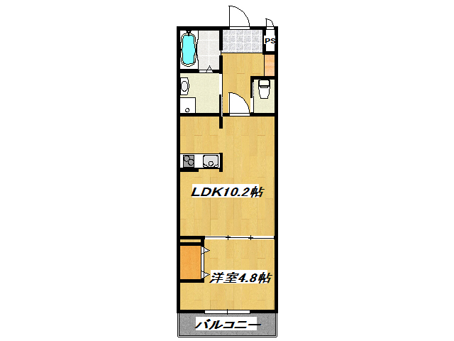 メゾンコンフォールの間取り