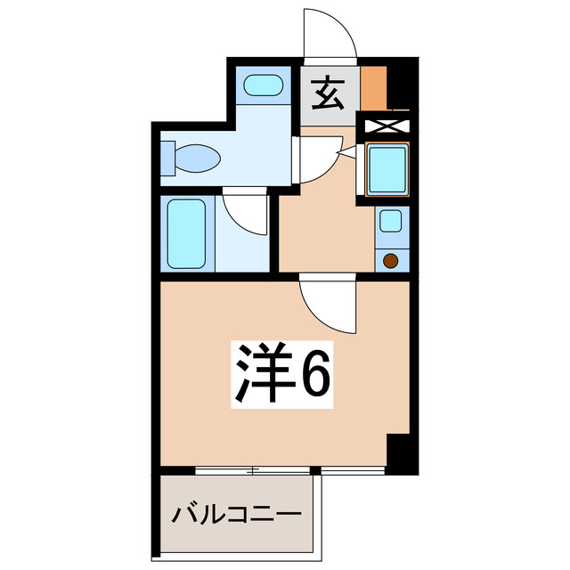 キャッスルマンション会津若松の間取り