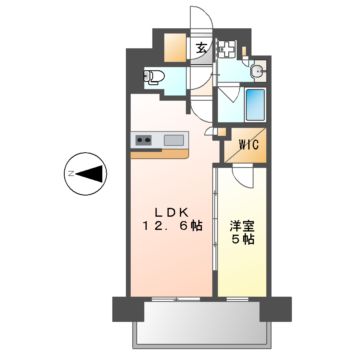 名古屋市中区上前津のマンションの間取り