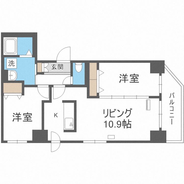 Ｈｉｌｌｓ　Ｇａｒｄｅｎ東札幌の間取り