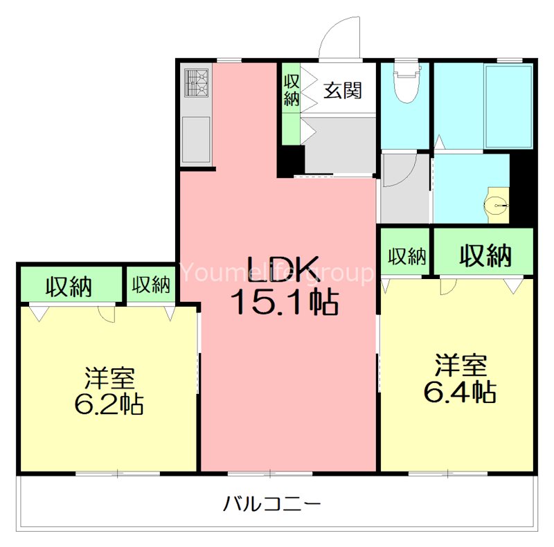 鎌倉市山崎のマンションの間取り