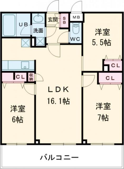 LIME RESIDENCE HIKIFUNEの間取り