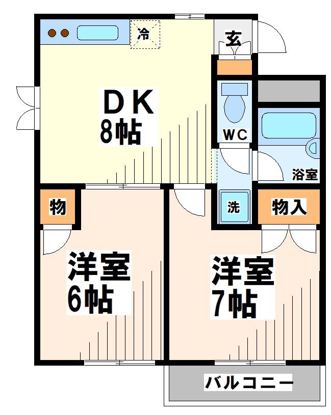 杉田レジデンス　ー弊社管理物件ーの間取り