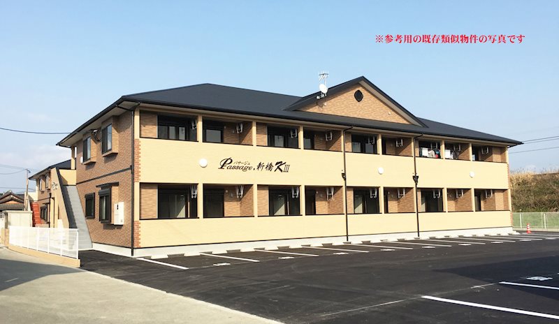 田川市大字伊田のアパートの建物外観